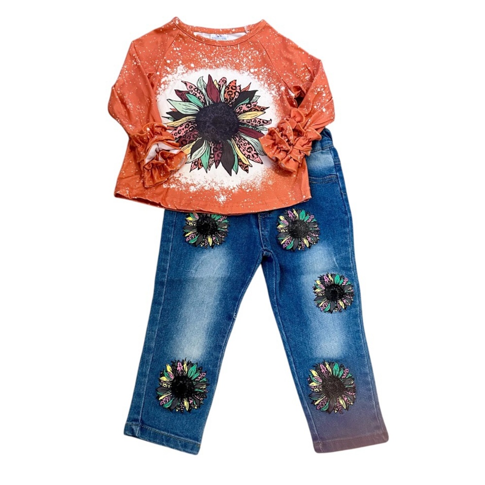 NWOT Sunflower Outfit Set